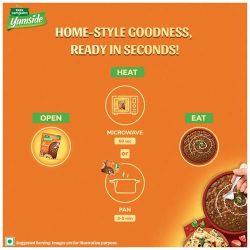 Tata Sampann Yumside Delhi Style Dal Makhani -Ready To Eat Meal, 285 g-7.webp
